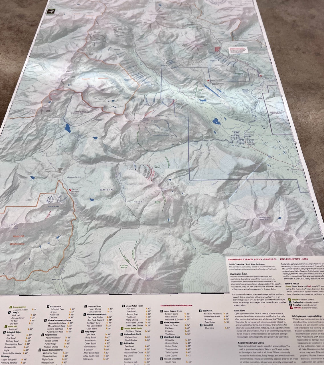 CB Backcountry Ski Map 2nd Edition