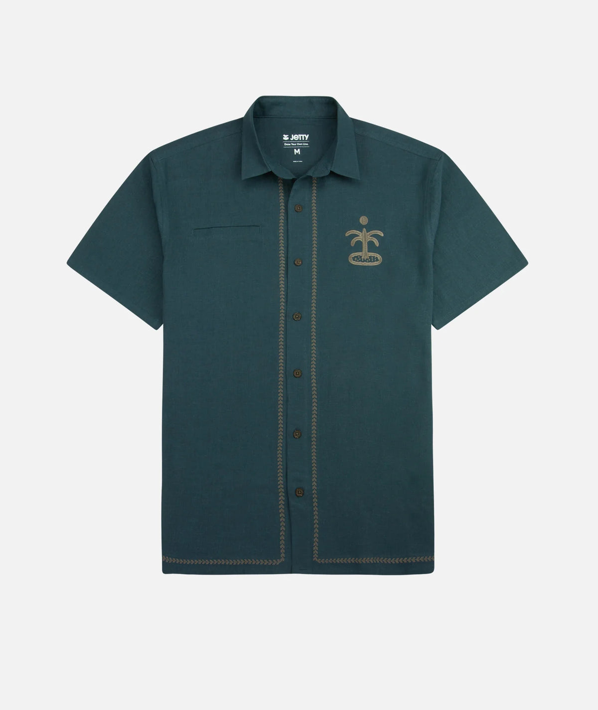 M's Marshall Embroidered Linen Shirt