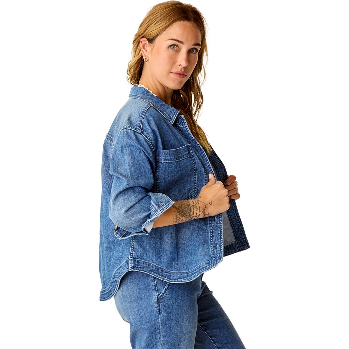 W's Flora Denim Shacket