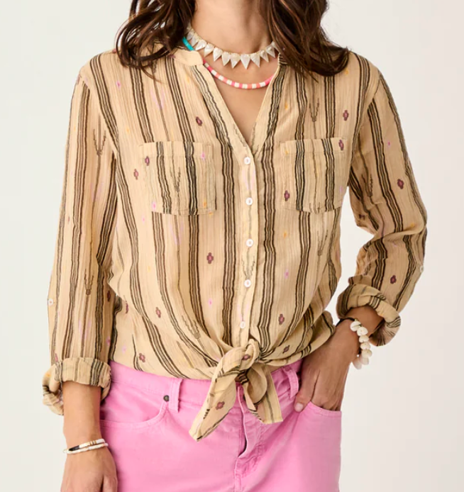 売れ筋商品|||カーブデザイン カットソー トップス レディース Dylan Gauze Tunic - Women's Haze Stripe Dylan Gauze Tunic: Haze Stripe