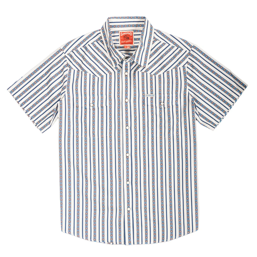 Serape Pearl Snap Short Sleeve